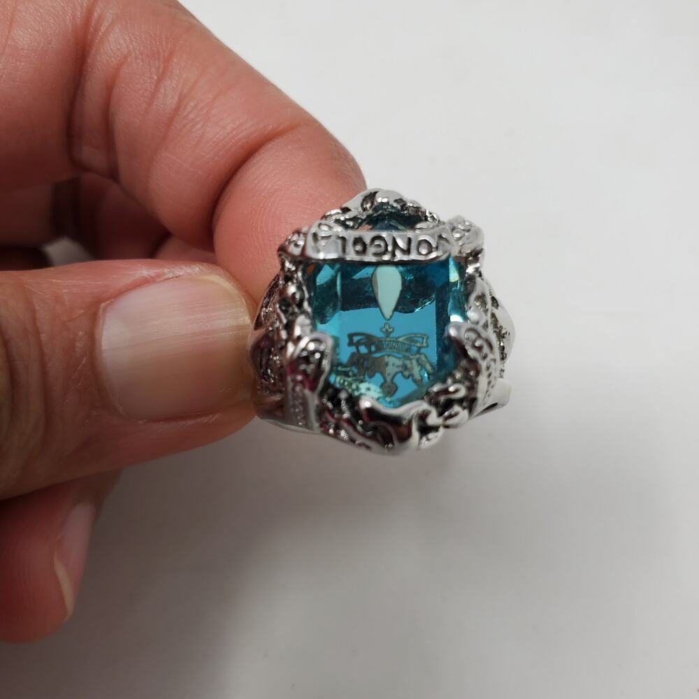 Hitman Reborn Vongola Ring Silver Tone Anime Men Ring Statement Jewelry